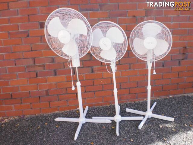 PEDESTALL FANS, LARGE & SMALL