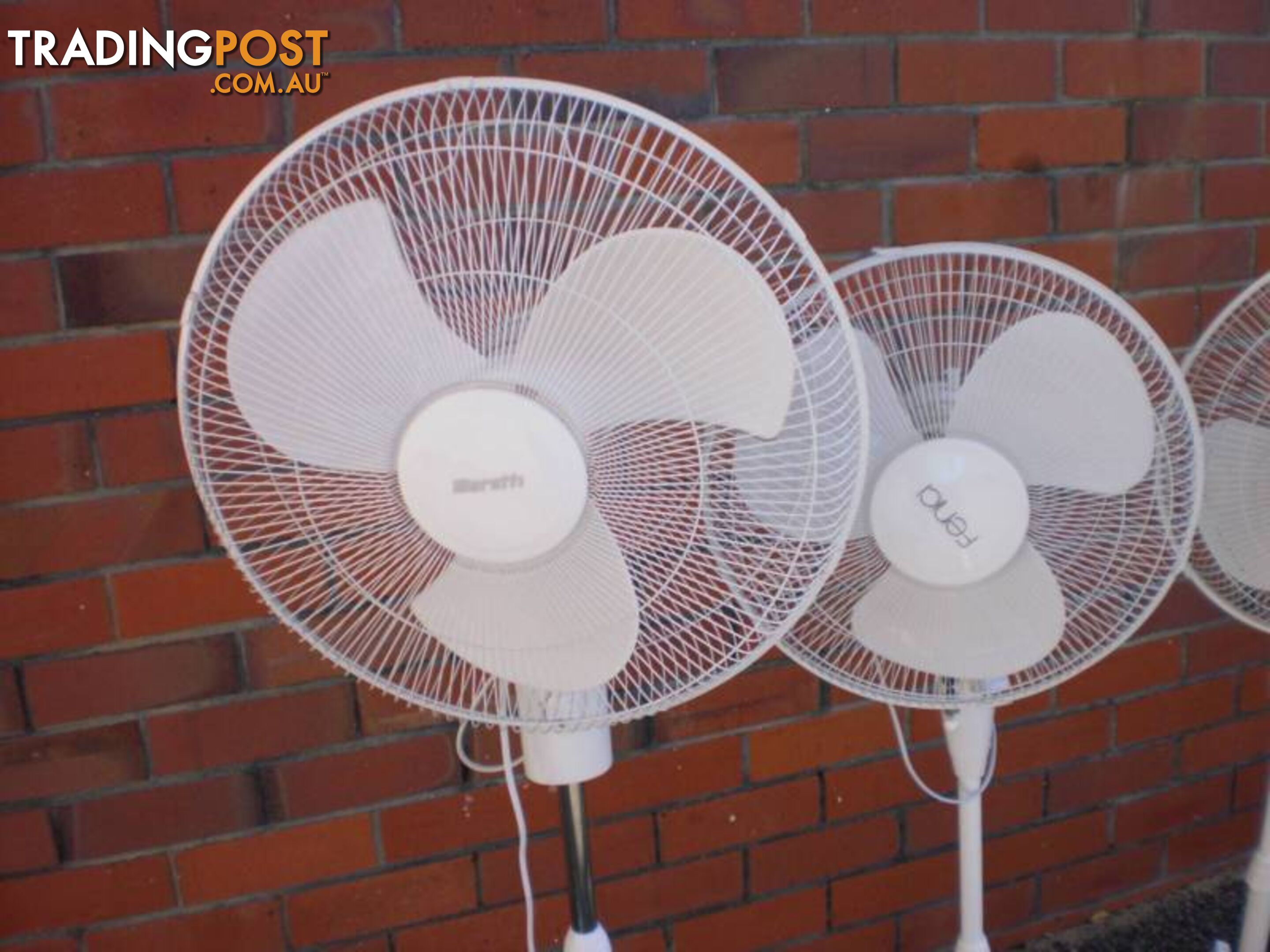 PEDESTALL FANS, LARGE & SMALL