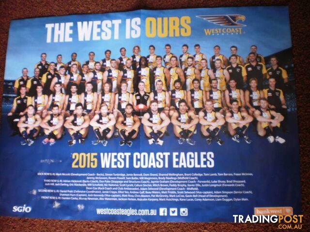 WEST COAST EAGLES MEMORABILLIA - photo 4 of 5