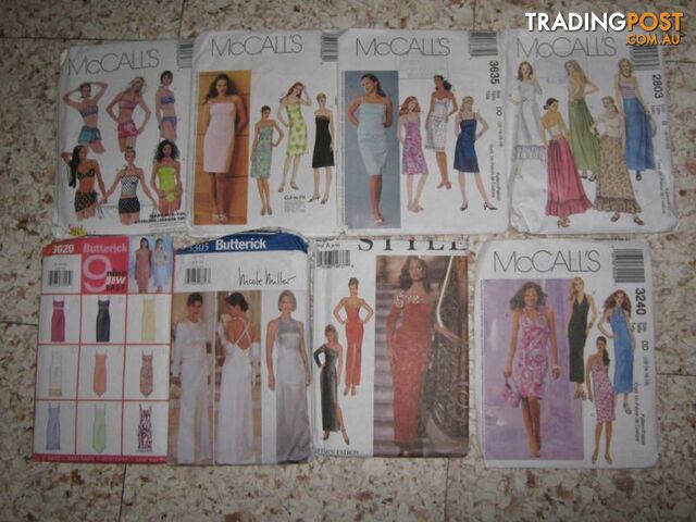 DRESSMAKING PATTERNS, WOMENS, GIRLS, KIDS, COSTUMES -- REDUCED