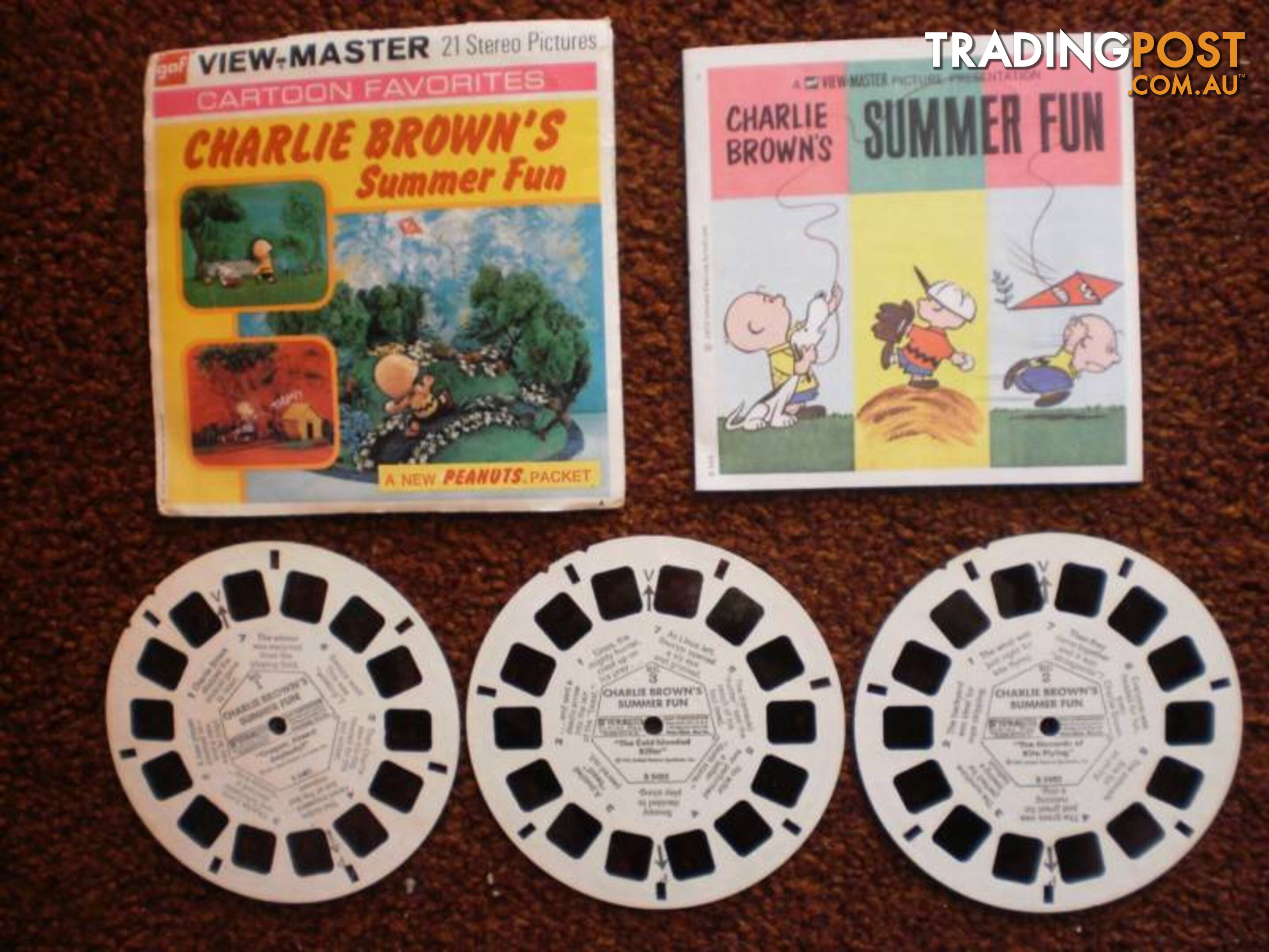 GAF VIEWMASTER, VINTAGE 1960 WHITE RED BLUE