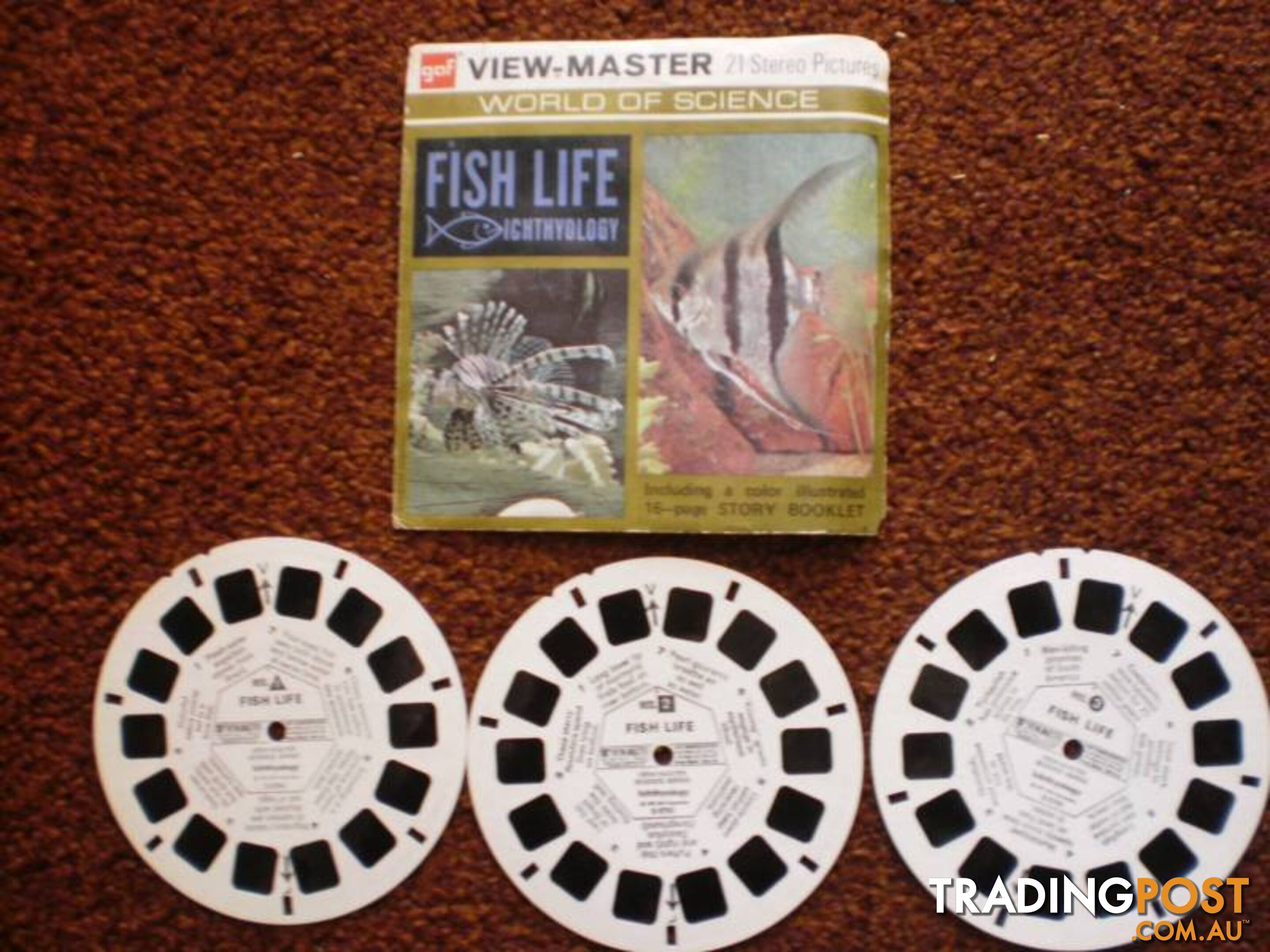 GAF VIEWMASTER, VINTAGE 1960 WHITE RED BLUE