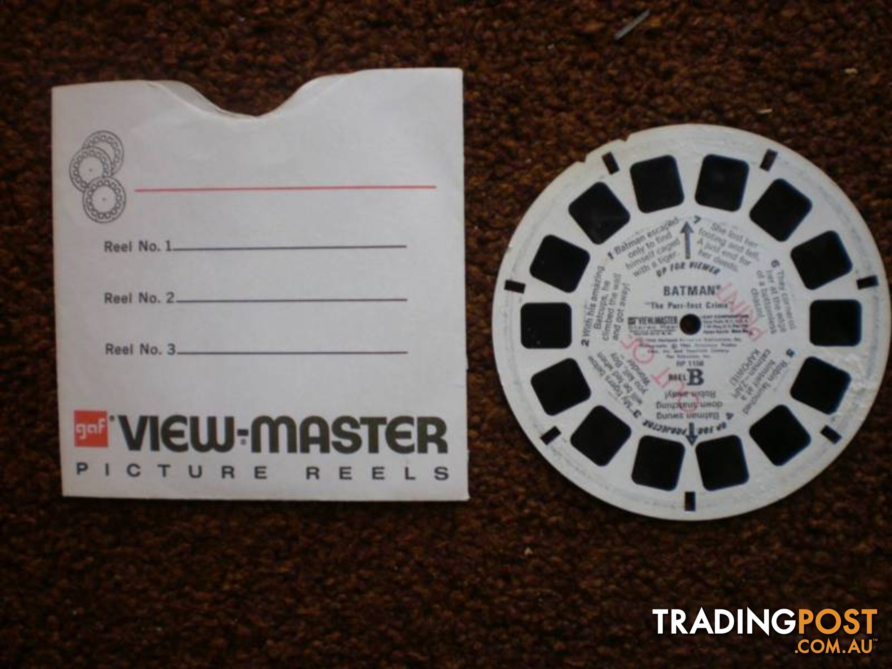 GAF VIEWMASTER, VINTAGE 1960 WHITE RED BLUE