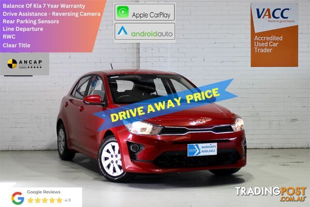 2022 KIA RIO S YBMY22 HATCHBACK