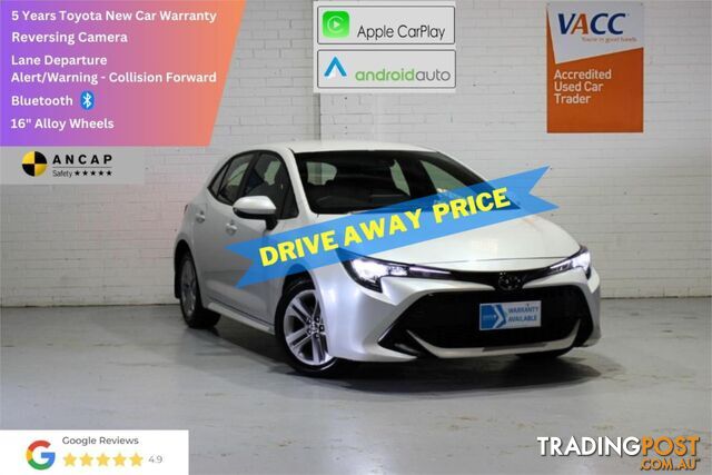 2022 TOYOTA COROLLA ASCENTSPORT MZEA12R HATCHBACK
