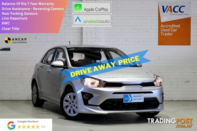 2022 KIA RIO S YBMY22 HATCHBACK