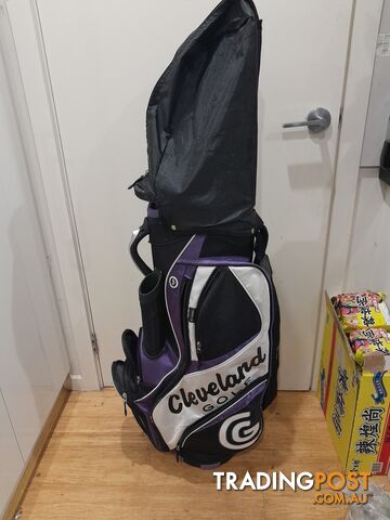 CLEVELAND GOLF CART BAG PURPLE MALVERN EAST MELBOURNE