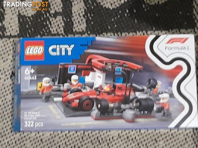 ORIGINAL BOX ONLY LEGO CITY 60443 F1 PIT STOP & PIT CREW WITH FERRARI CAR LEGO BOX MALVERN EAST