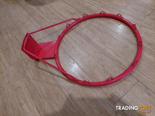 RED BASKET BALL RING GOAL BASKETBALL HOOP NETBALL RING NET BALL HOOP GOAL MALVERN EAST MELBOURNE