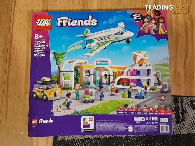 ORIGINAL BOX ONLY LEGO FRIENDS 42656 HEARTLAKE CITY AIRPORT AND AIRPLANE LEGO BOX