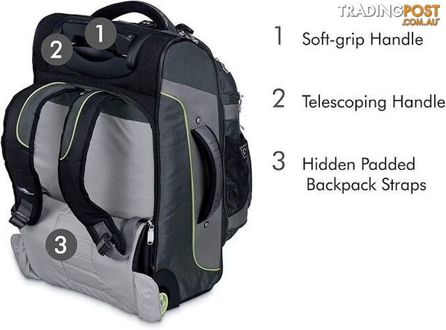 HIGH SIERRA AT3 22" CARRY-ON WHEELED BACKPACK WITH REMOVABLE DAY PACK MALVERN EAST MELBOURNE