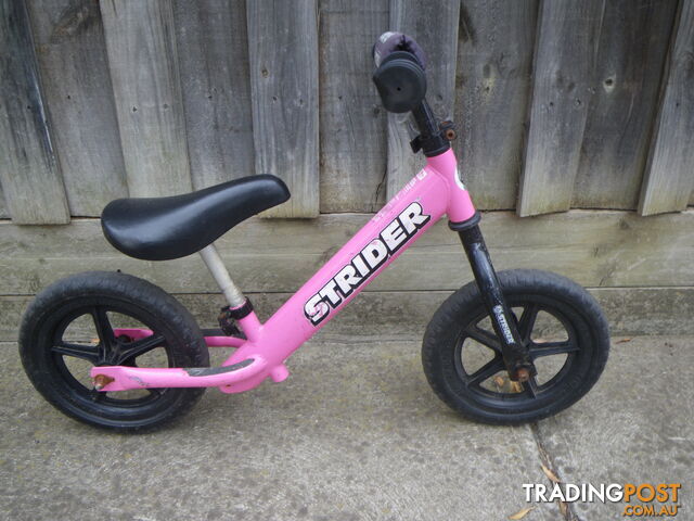 PINK STRIDER 12” BALANCE BIKE PEDALLESS BICYCLE CHILDRENS CYCLING MALVERN EAST MELBOURNE