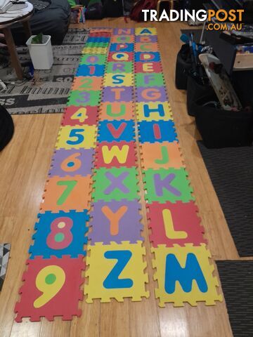 COLOURFUL SOFT ALPHABET TILES SAFETY FLOOR MATS EDUCATIONAL BABY TOY MALVERN EAST MELBOURNE