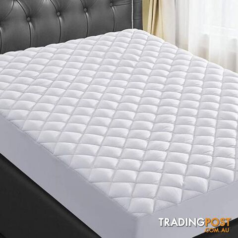 (California King, White) - California King Mattress Pad Cover Cooling Mattress Topper Pillow Top Breathable Mattress Toppers Quilted Fitted (8-50cm Fitted Deep Pocket,White) - STG-61-306224000-AU