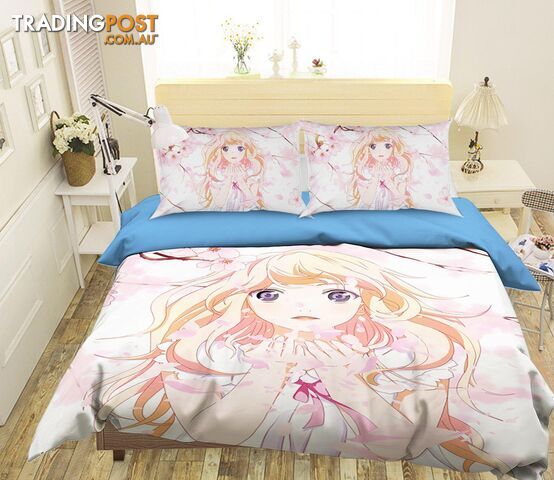 3D Your Lie In Aprilt 860 Anime Bed Pillowcases Quilt Cover Set Bedding Set 3D Duvet cover Pillowcases - AJ WALLPAPER - AJW-Quiet Covers-3310-2