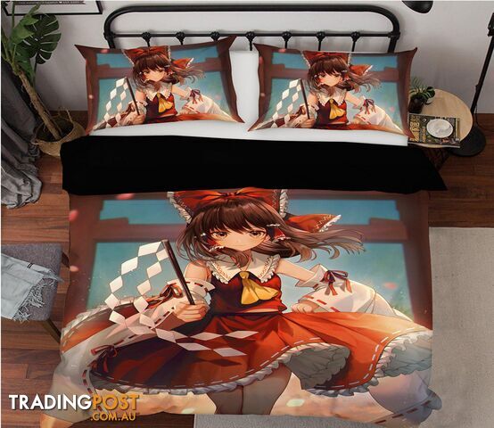 3D Touhou Project 835 Anime Bed Pillowcases Quilt Cover Set Bedding Set 3D Duvet cover Pillowcases - AJ WALLPAPER - AJW-Quiet Covers-3335-3