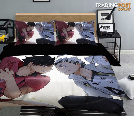 3D Haikyu 1207 Anime Bed Pillowcases Quilt Cover Set Bedding Set 3D Duvet cover Pillowcases - AJ WALLPAPER - AJW-Quiet Covers-2867-3