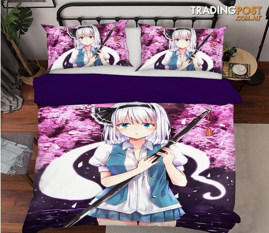 3D Touhou Project 838 Anime Bed Pillowcases Quilt Cover Set Bedding Set 3D Duvet cover Pillowcases - AJ WALLPAPER - AJW-Quiet Covers-3332-1