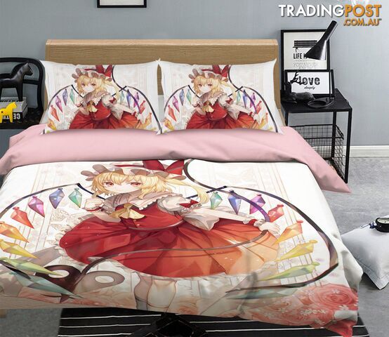 3D Touhou Project 826 Anime Bed Pillowcases Quilt Cover Set Bedding Set 3D Duvet cover Pillowcases - AJ WALLPAPER - AJW-Quiet Covers-3344-2