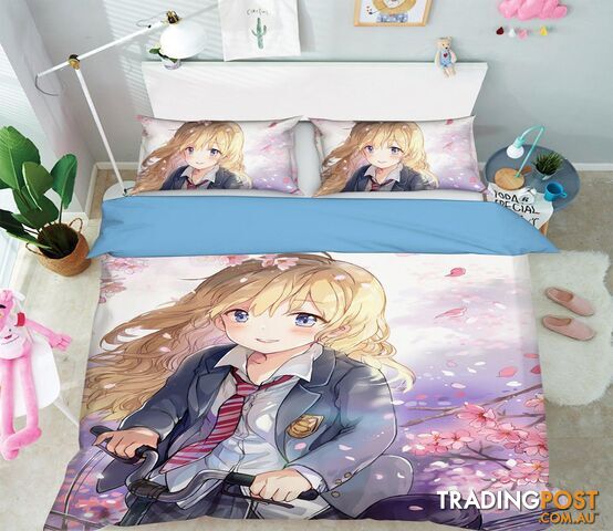3D Your Lie In Aprilt 854 Anime Bed Pillowcases Quilt Cover Set Bedding Set 3D Duvet cover Pillowcases - AJ WALLPAPER - AJW-Quiet Covers-3316-1