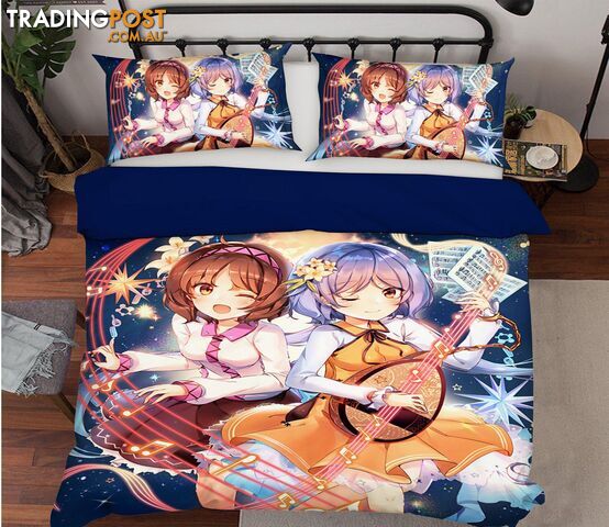 3D Touhou Project 834 Anime Bed Pillowcases Quilt Cover Set Bedding Set 3D Duvet cover Pillowcases - AJ WALLPAPER - AJW-Quiet Covers-3336-2
