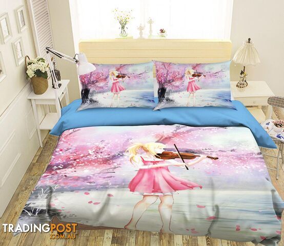 3D Your Lie In Aprilt 847 Anime Bed Pillowcases Quilt Cover Set Bedding Set 3D Duvet cover Pillowcases - AJ WALLPAPER - AJW-Quiet Covers-3323-2