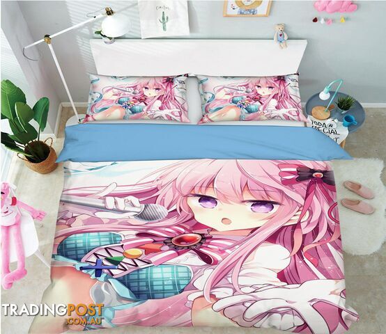3D Touhou Project 822 Anime Bed Pillowcases Quilt Cover Set Bedding Set 3D Duvet cover Pillowcases - AJ WALLPAPER - AJW-Quiet Covers-3348-3