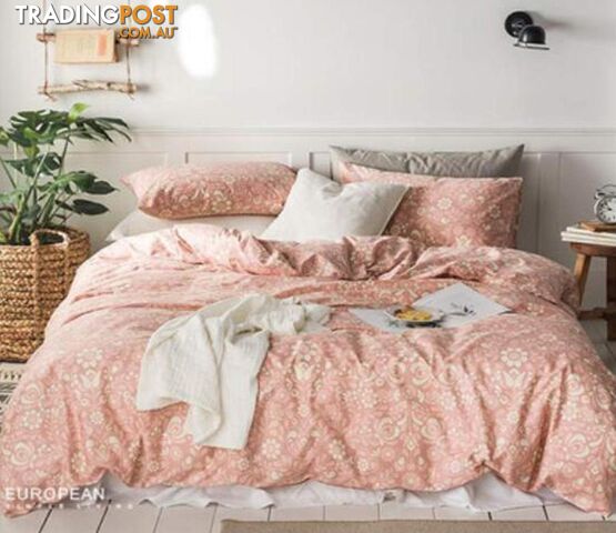 3D Flesh Orange Pattern 16036 Bed Pillowcases Quilt Cover Set Bedding Set 3D Duvet cover Pillowcases - AJ WALLPAPER - AJW-Quiet Covers-8196-3
