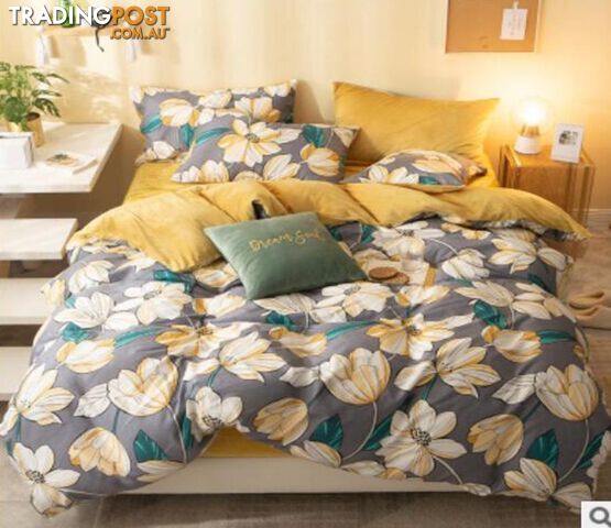 3D White Flowers 18072 Bed Pillowcases Quilt Cover Set Bedding Set 3D Duvet cover Pillowcases - AJ WALLPAPER - AJW-Quiet Covers-7854-3