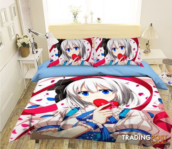 3D Touhou Project 827 Anime Bed Pillowcases Quilt Cover Set Bedding Set 3D Duvet cover Pillowcases - AJ WALLPAPER - AJW-Quiet Covers-3343-3