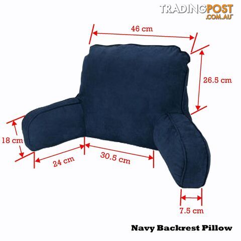 Standard Backrest Pillow Navy by Easyrest - Easyrest - 09316854105244 - MNH-ERT-Pillow-StandardBackrest-Navy-SH