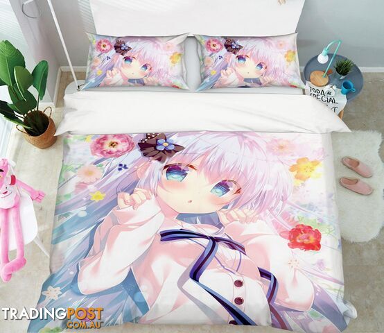 3D Hatsune Miku 639 Anime Bed Pillowcases Quilt Cover Set Bedding Set 3D Duvet cover Pillowcases - AJ WALLPAPER - AJW-Quiet Covers-3529-3