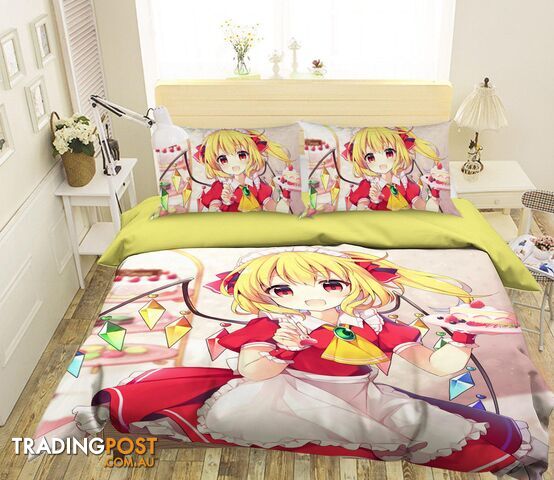 3D Touhou Project 831 Anime Bed Pillowcases Quilt Cover Set Bedding Set 3D Duvet cover Pillowcases - AJ WALLPAPER - AJW-Quiet Covers-3338-3