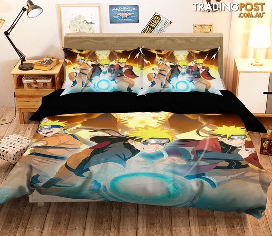 3D Naruto 1150 Anime Bed Pillowcases Quilt Cover Set Bedding Set 3D Duvet cover Pillowcases - AJ WALLPAPER - AJW-Quiet Covers-2923-3