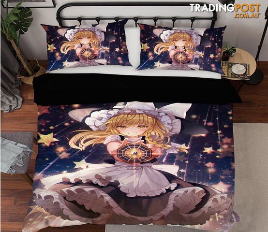 3D Touhou Project 836 Anime Bed Pillowcases Quilt Cover Set Bedding Set 3D Duvet cover Pillowcases - AJ WALLPAPER - AJW-Quiet Covers-3334-3