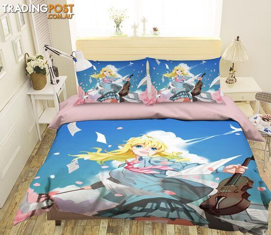 3D Fox Spirit Matchmaker 1198 Anime Bed Pillowcases Quilt Cover Set Bedding Set 3D Duvet cover Pillowcases - AJ WALLPAPER - AJW-Quiet Covers-2876-1