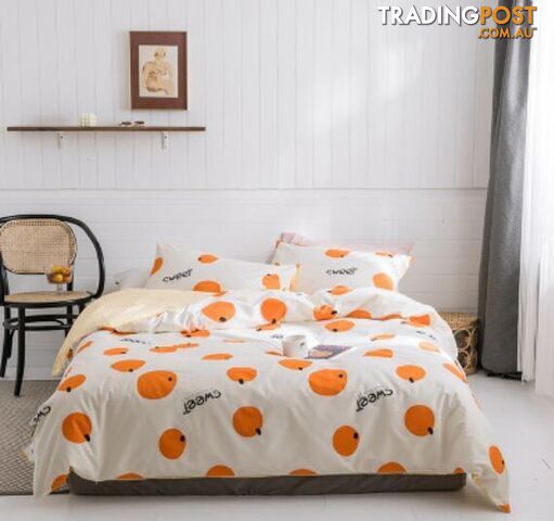 3D Orange 40111 Quilt Cover Set Bedding Set Pillowcases 3D Duvet cover - AJ WALLPAPER - AJC-Quilt Duvet Cover-11863-1