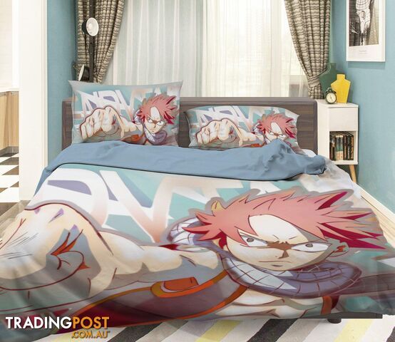 3D FAIRY TAI 1192 Anime Bed Pillowcases Quilt Cover Set Bedding Set 3D Duvet cover Pillowcases - AJ WALLPAPER - AJW-Quiet Covers-2882-3