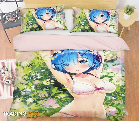 3D Zero kara Hajimeru Isekai Seikatsu 876 Anime Bed Pillowcases Quilt Cover Set Bedding Set 3D Duvet cover Pillowcases - AJ WALLPAPER - AJW-Quiet Covers-3294-3