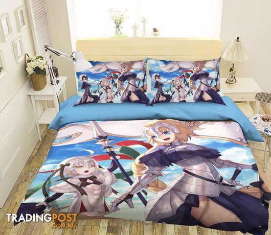 3D Fate Stay Night 1193 Anime Bed Pillowcases Quilt Cover Set Bedding Set 3D Duvet cover Pillowcases - AJ WALLPAPER - AJW-Quiet Covers-2881-3