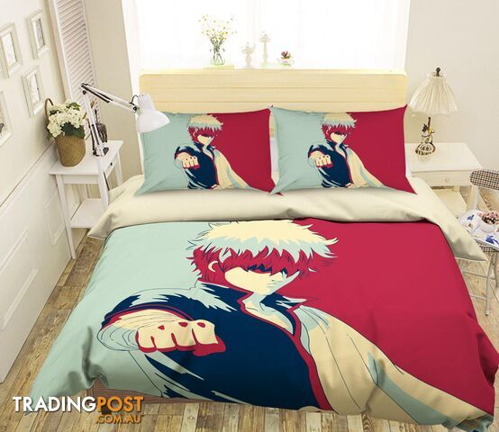 3D Gintama 1201 Anime Bed Pillowcases Quilt Cover Set Bedding Set 3D Duvet cover Pillowcases - AJ WALLPAPER - AJW-Quiet Covers-2873-3