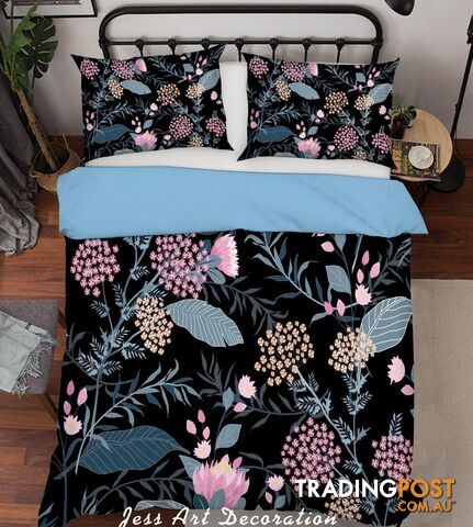 3D Color Flowers Pattern Quilt Cover Set Bedding Set Pillowcases  194-King - Jess Art Decoration - JAD-JADK27028