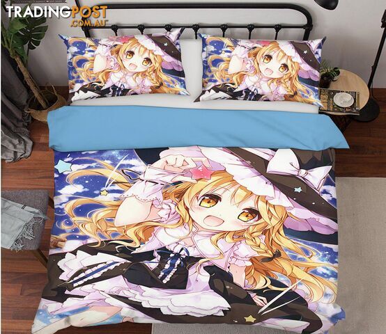3D Touhou Project 818 Anime Bed Pillowcases Quilt Cover Set Bedding Set 3D Duvet cover Pillowcases - AJ WALLPAPER - AJW-Quiet Covers-3352-3