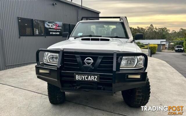 2003 NISSAN PATROL GU II DX CAB CHASSIS SINGLE CAB 2DR MAN 5SP 4X4 1272KG 4.2DT...