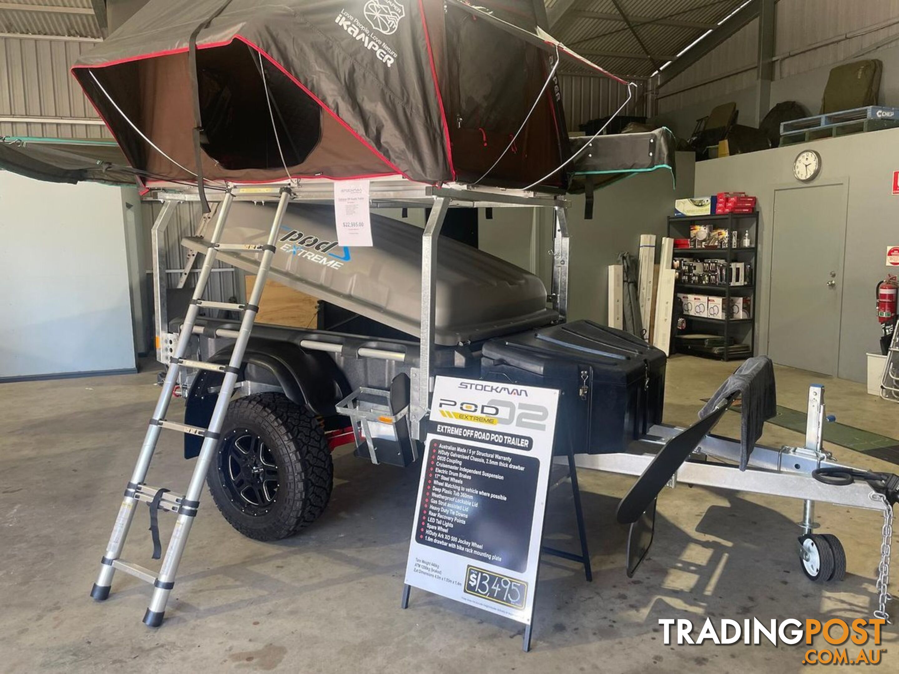 2023 Stockman Extreme OFF Road POD Trailer - Clearance Sale Owner Retiring