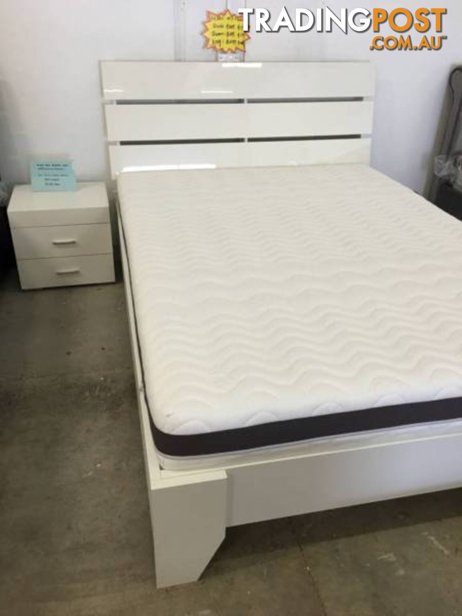 Brand New Bed Double/King size with strong flat Base