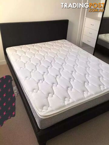 Brand New Leather Bed include Pillow top Mattress