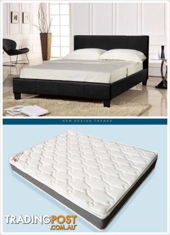 Brand New Leather Bed include Pillow top Mattress