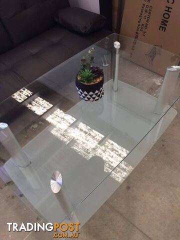 Brand New High Quality Tempered Glass Coffee Table