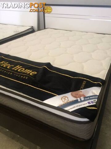 New Luxury Latex Eurotop 7 Zone Pocket Spring Mattress D/Q/K